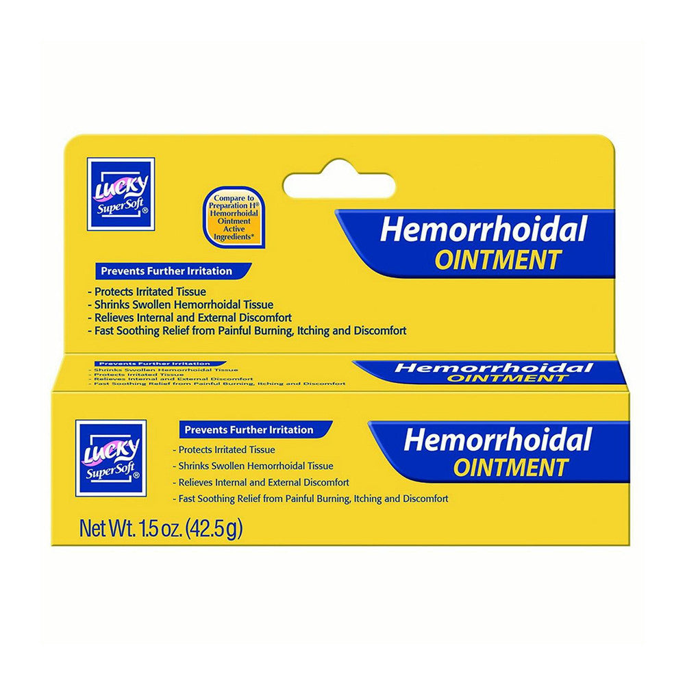 Lucky Super Soft Ointments Hemorrhoidal Ointment, 1.5 oz